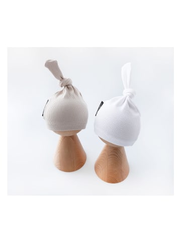 Lullalove Czapka beanie w kolorze białym