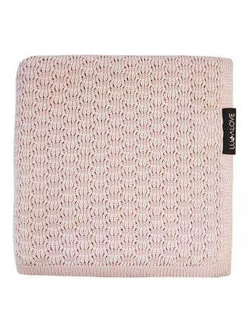 Lullalove Kocyk w kolorze beżowo-jasnoróżowym