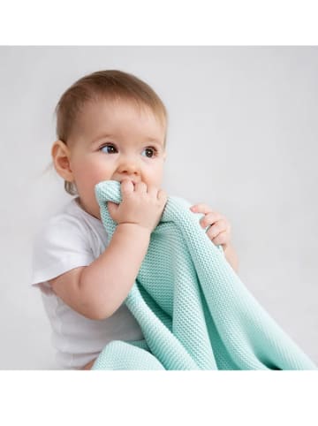 Lullalove Kocyk w kolorze jasnozielonym