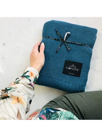 Lullalove Decke in Dunkelblau