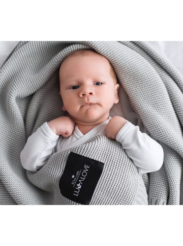 Lullalove Kocyk w kolorze jasnoszarym