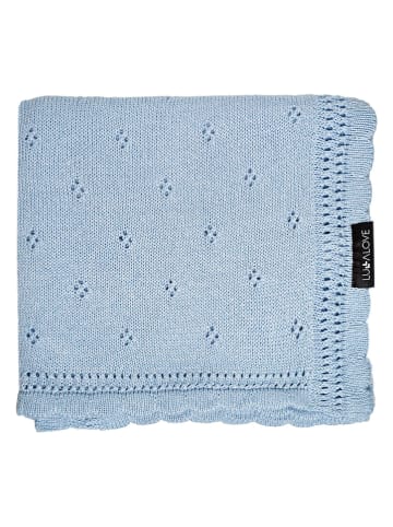 Lullalove Kocyk "Daisy" w kolorze niebieskim