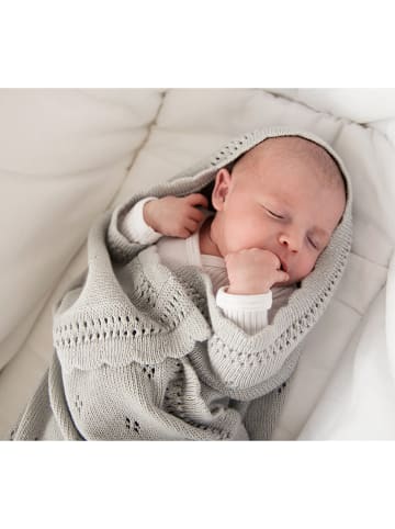 Lullalove Kocyk "Daisy" w kolorze szarym