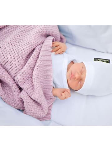 Lullalove Kocyk w kolorze jasnoróżowym