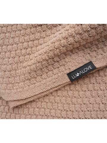 Lullalove Woll-Wickeldecke in Hellbraun