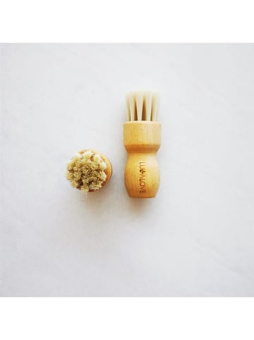 Lullalove Szczotka w kolorze jasnobrązowym do twarzy