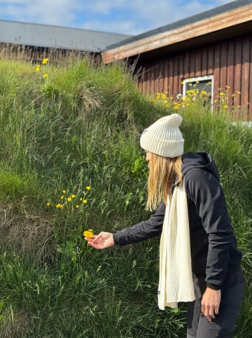 Lullalove Wollschal in Creme - (L)160 x (B)25 cm