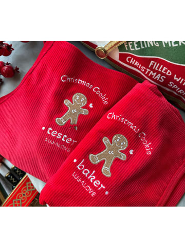 Lullalove Fartuch kuchenny w kolorze czerwonym