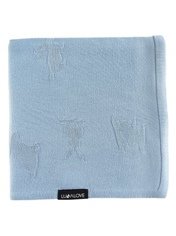 Lullalove Decke in Hellblau - (L)170 x (B)130 cm