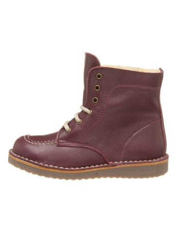 kmins Leren boots bordeaux