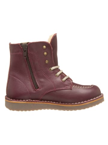 kmins Leren boots bordeaux