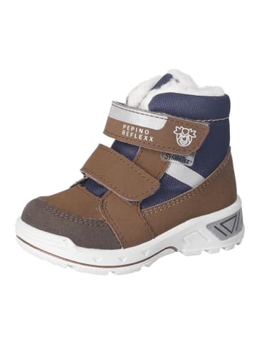 PEPINO Winterboots "Flo" in Dunkelblau/ Braun