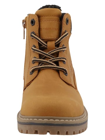 Tom Tailor Botki w kolorze jasnobrązowym