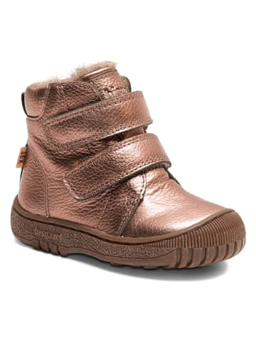 bisgaard Leder-Winterboots in Rosegold