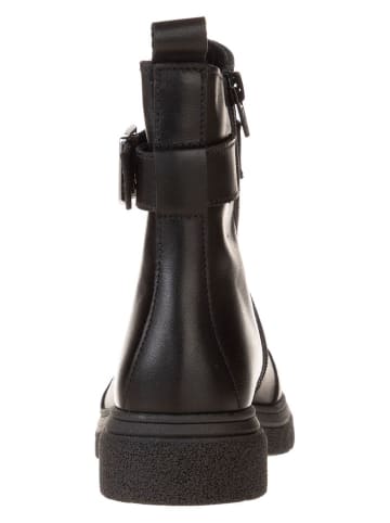 lamino Leder-Boots in Schwarz