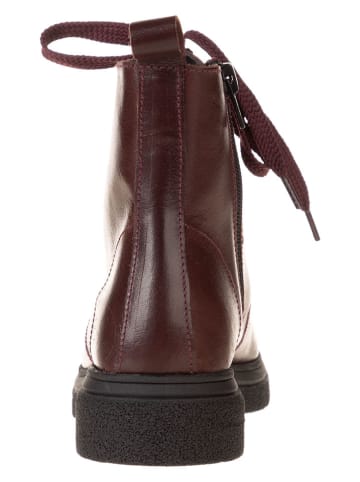 lamino Leder-Boots in Rot