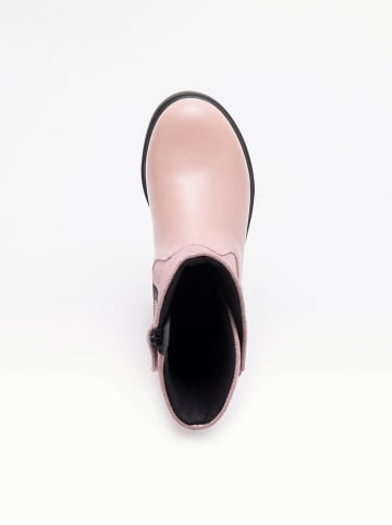 Lelli Kelly Skórzane botki "Justine" w kolorze jasnoróżowym