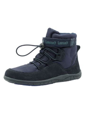 lamino Leren barefootschoenen donkerblauw