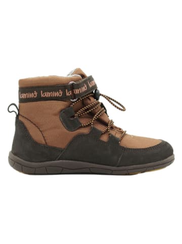 lamino Leren barefootschoenen lichtbruin