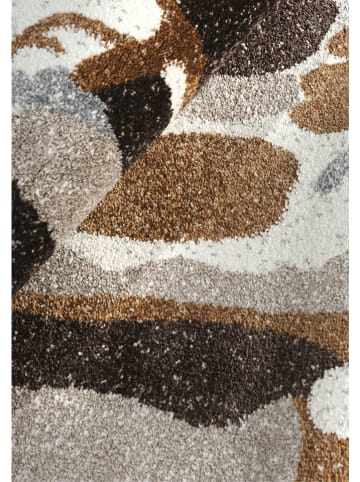 deco Rugs & Carpet Kurzflor-Teppich "Milano" in Grau/ Braun