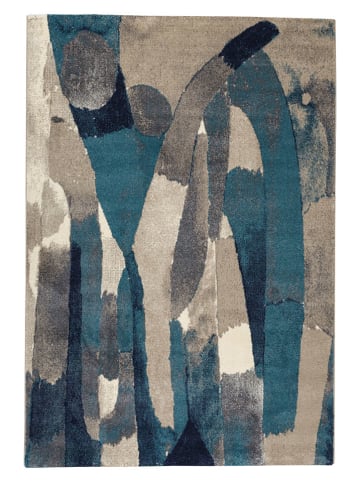 deco Rugs & Carpet Laagpolig tapijt "Milano" blauw/beige