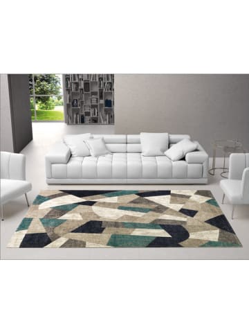 deco Rugs & Carpet Kurzflor-Teppich "Milano" in Grün/ Beige