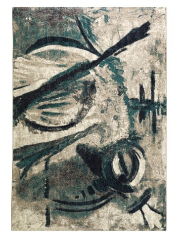 deco Rugs & Carpet Laagpolig tapijt "Milano" blauw/beige