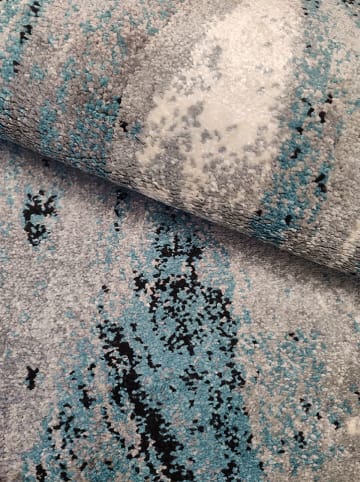 deco Rugs & Carpet Laagpolig tapijt "Milano" blauw/grijs