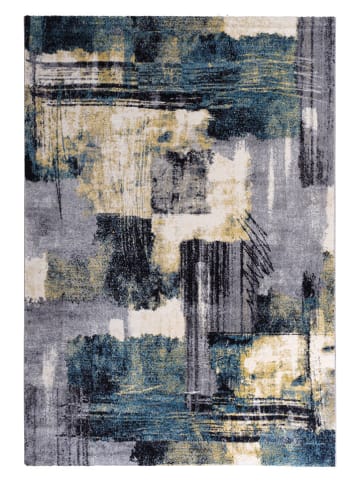 deco Rugs & Carpet Laagpolig tapijt "Milano" grijs/blauw/goudkleurig
