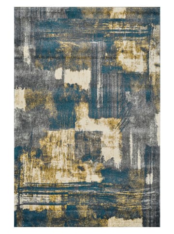 deco Rugs & Carpet Dywan "Milano" w kolorze szaro-złoto-niebieskim