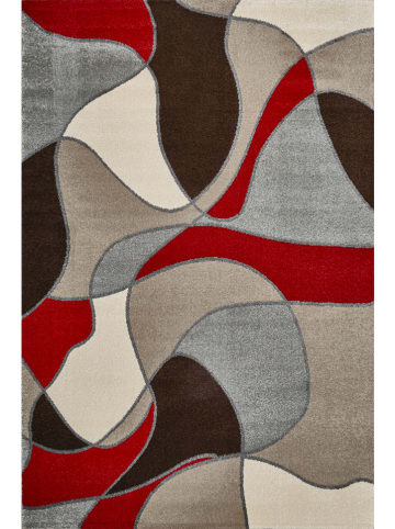 deco Rugs & Carpet Dywan "Milano" w kolorze kremowo-szaro-czerwonym