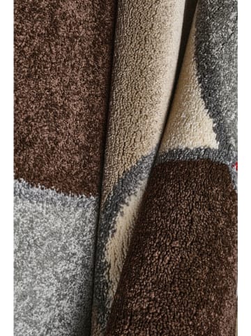 deco Rugs & Carpet Laagpolig tapijt "Milano" rood/grijs/crème