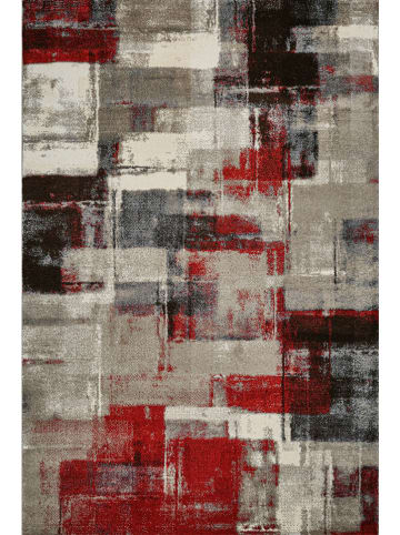 deco Rugs & Carpet Dywan "Milano" w kolorze szaro-czerwonym