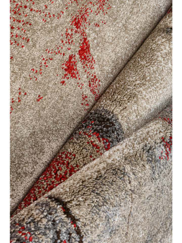 deco Rugs & Carpet Laagpolig tapijt "Milano" rood/grijs