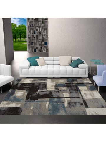 deco Rugs & Carpet Kurzflor-Teppich "Decora" in Blau/ Grau