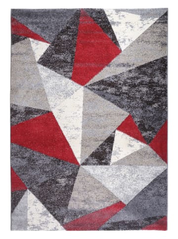 deco Rugs & Carpet Dywan "Decora" w kolorze szaro-czerwonym