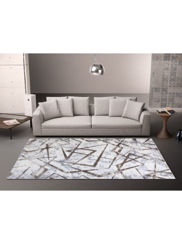 deco Rugs & Carpet Kurzflor-Teppich "Double" in Braun/ Grau