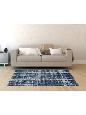 deco Rugs & Carpet Laagpolig tapijt "Double" blauw