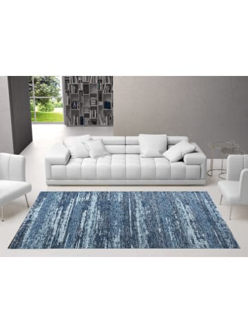 deco Rugs & Carpet Laagpolig tapijt "Double" blauw