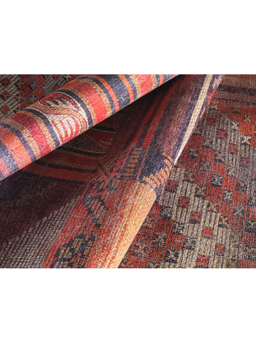 deco Rugs & Carpet Dywan "Ambiente" w kolorze niebiesko-czerwono-brązowym