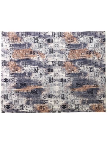 deco Rugs & Carpet Laagpolig tapijt "Antalya" blauw/lichtbruin