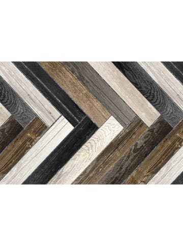 deco Rugs & Carpet Vinyl-Teppich in Braun/ Grau