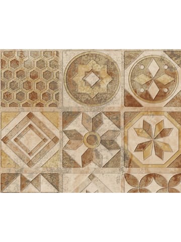 deco Rugs & Carpet Vinyl-Teppich in Hellbraun