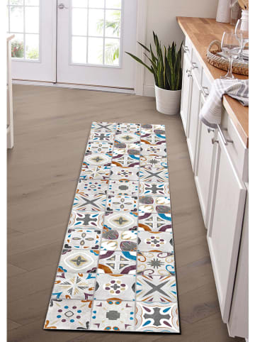 deco Rugs & Carpet Vinyl-Teppich in Grau/ Bunt