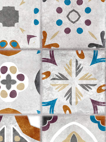 deco Rugs & Carpet Vinyl tapijt grijs/meerkleurig