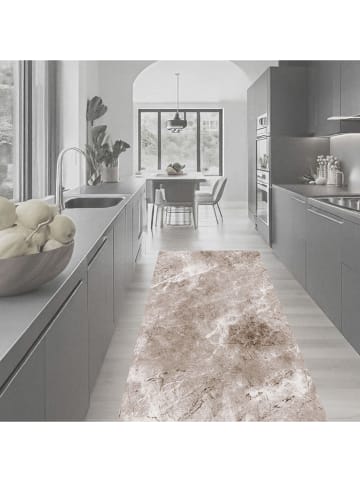 deco Rugs & Carpet Vinyl-Teppich in Hellbraun