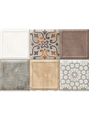 deco Rugs & Carpet Vinyl-Teppich "Made" in Braun/ Grau