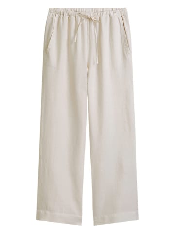 Marc O'Polo Leinen-Hose in Creme