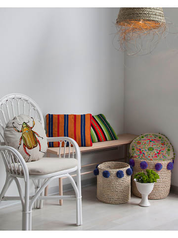 Madre Selva Kussen "Tierra Bella" beige/meerkleurig - Ø 45 cm