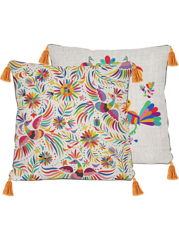 Madre Selva Poszewka "Ave Otomi" w kolorze kremowym ze wzorem na poduszkę - 45 x 45 cm